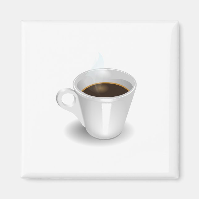 Pokal des Dampfkaffees Magnet (Vorne)