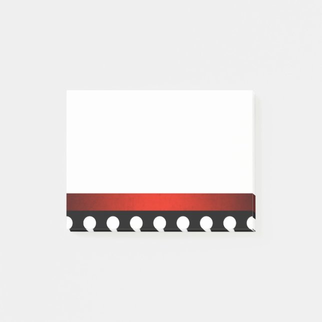 Poke A dot Red Border Post-it® Notes Post-it Klebezettel (Vorderseite)