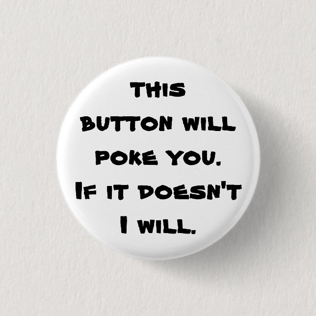 Poke-Knopf Button (Vorderseite)