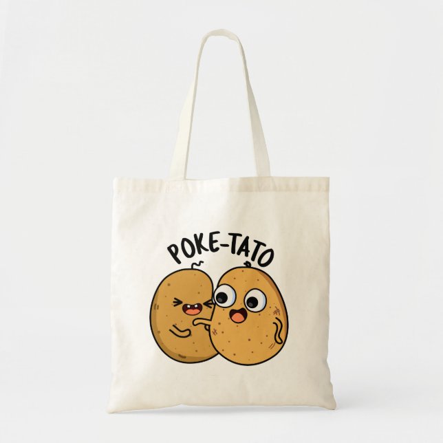 Poke-tato Funny Potato Pun Tragetasche (Vorne)