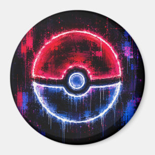 Pokéball-Kunst Magnet