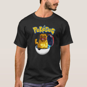 PokeDog Niedlicher Mops Welpe für Weihnachten T-Shirt