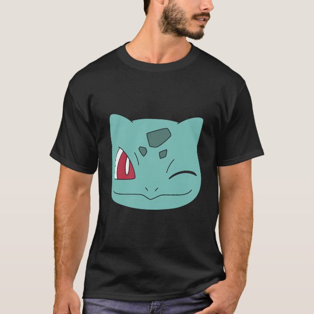Pokémon Bulbasaur Big Face Wink T-Shirt (Vorderseite)