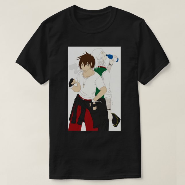 Pokemon Trainers - Micheal & Fredrick T-Shirt (Design vorne)