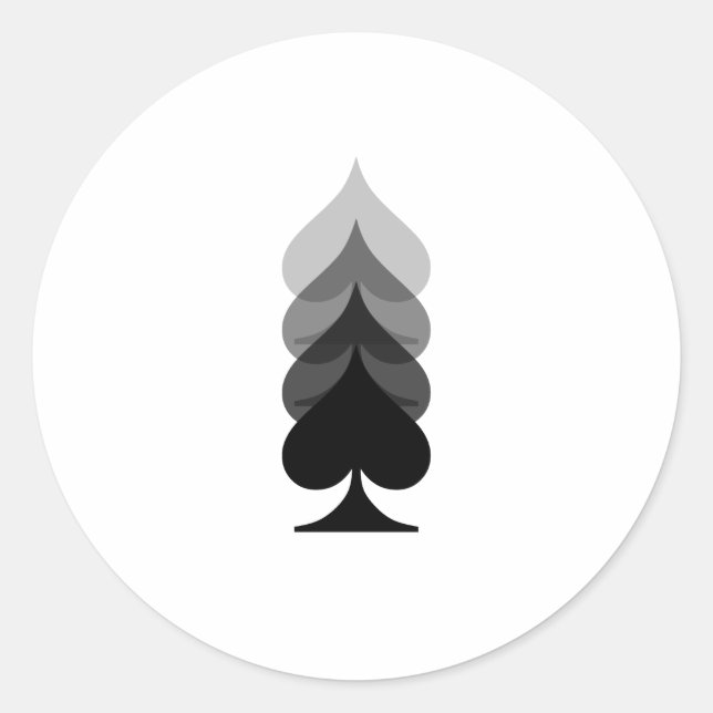 Poker Addict Runder Aufkleber (Vorderseite)