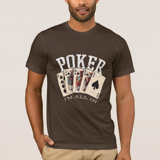Poker-Angebot für Spieler T-Shirt (Vorderseite)