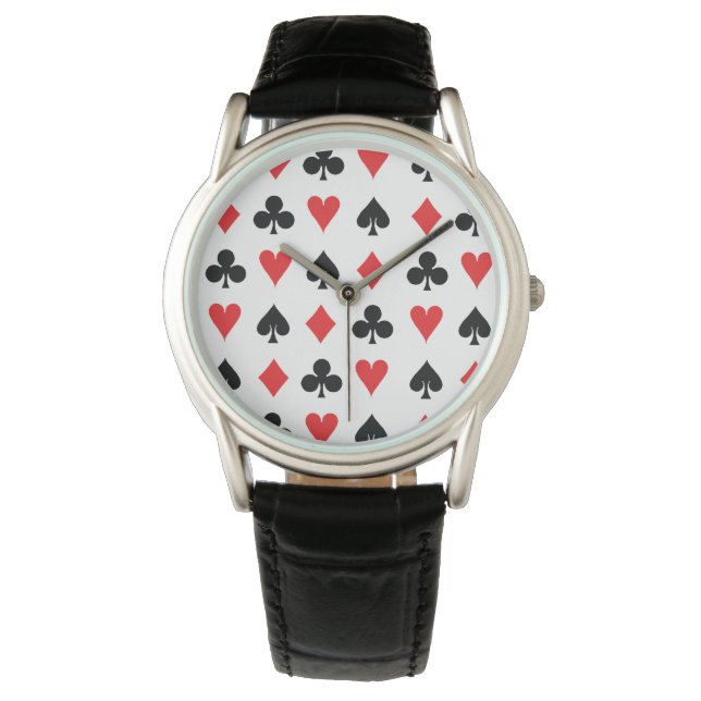 Poker Anzug Armbanduhr (Vorderseite)