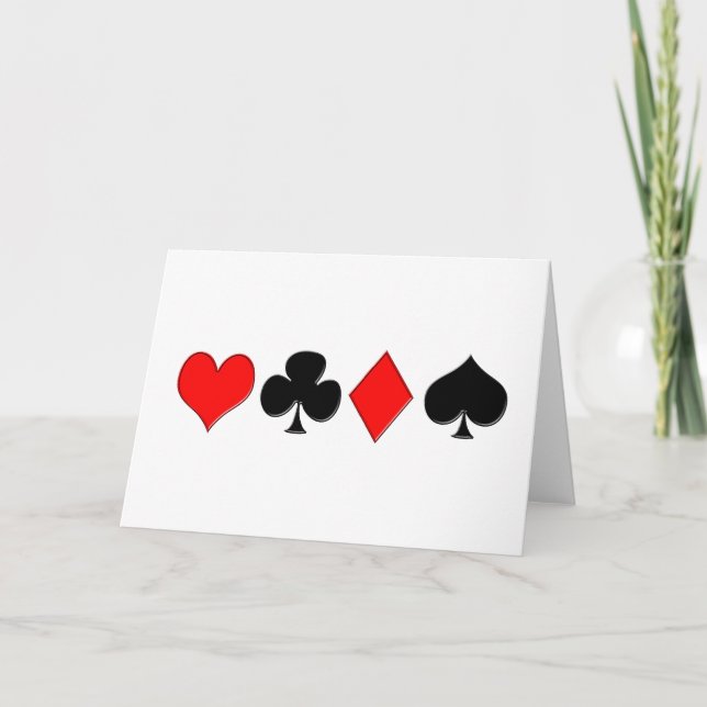 Poker Anzug Card Karte (Vorderseite)