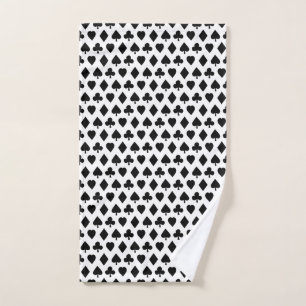 Poker Anzug Muster CUSTOM HINTERGRUNDFARBE Handtuch