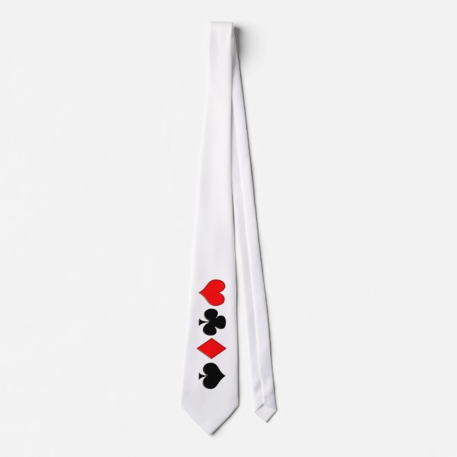 Poker-Anzugs-Krawatte Krawatte (Vorderseite)