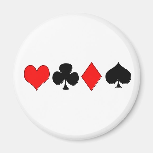Poker Anzugs Magnet (Vorne)