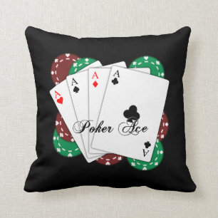 Poker-As-Spielkartenthrow-Kissen Kissen