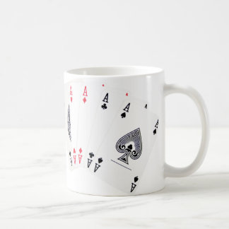 Poker Asse ... Englische Tee-Tasse Kaffeetasse