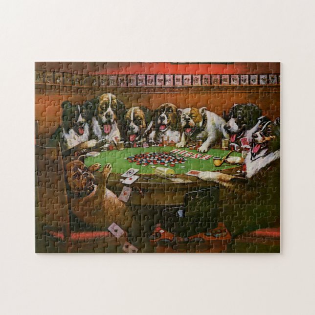 Poker Beileid Hunde Poker Kolodge 1903 (Horizontal)