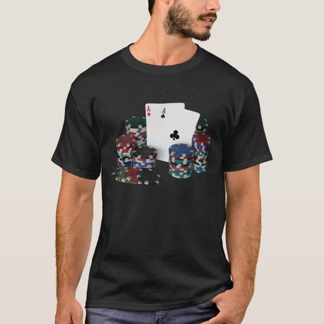 Poker-Bild-T - Shirt (Vorderseite)
