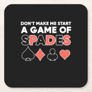 Poker bringt mich nicht dazu, ein Spiel zu starten Rechteckiger Pappuntersetzer