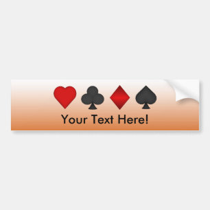 Poker: Card Anzug: Autoaufkleber: Schwarzer Jack Autoaufkleber