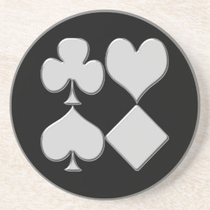 Poker Card Decke Anzug Poker Untersetzer