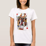Poker Card Queen & King of Hearts Wedding T-Shirt<br><div class="desc">Queen and King of Hearts Poker-Karte illustriert auf benutzerdefinierten T - Shirt. Das wunderschöne und einzigartige Shirt ist ein besonderes Geschenk für Hochzeiten, Verlobung, Paarduschen oder Jubiläum! Passen Sie den Beispieltext mit Ihrem eigenen Text an und lassen Sie sich die Größe, die Farbe und die Schriftart des Textes auch bearbeiten....</div>