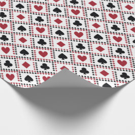 Poker Card Theme Wrapping Paper Geschenkpapier