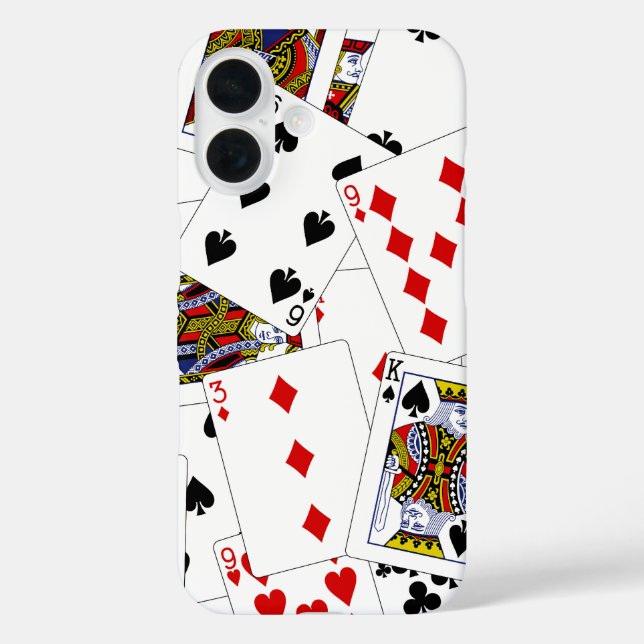 Poker Cards iPhon 16 Fall iPhone 16 Hülle (Rückseite)