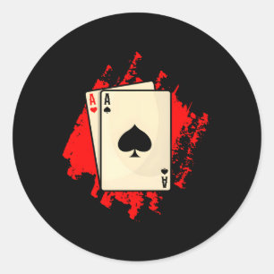 Poker Cards Pocket Rocket Poker Poker Runder Aufkleber