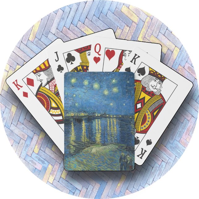 POKER CARDS "Starry Night Over Rhone - van Gogh Spielkarten (Von Creator hochgeladen)