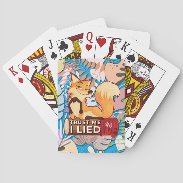 Poker Cards : Trust Me I Lied (blau) Spielkarten (Rückseite)