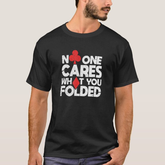 Poker Casino Gambler Gambling Distressed 2 T-Shirt (Vorderseite)