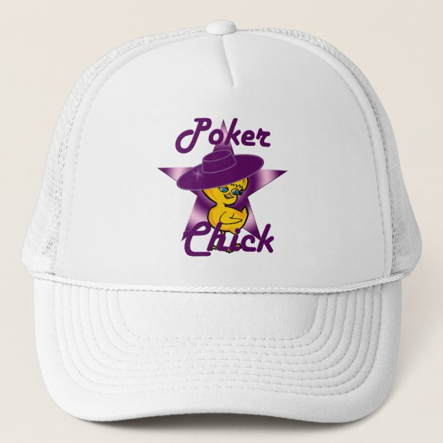 Poker Chick #9 Truckerkappe (Vorderseite)