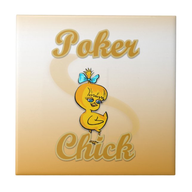 Poker Chick Fliese (Vorderseite)