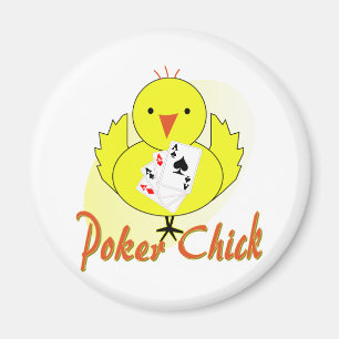 Poker Chick Magnet