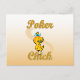 Poker Chick Postkarte