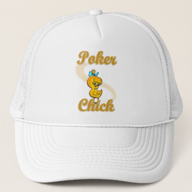 Poker Chick Truckerkappe (Vorderseite)