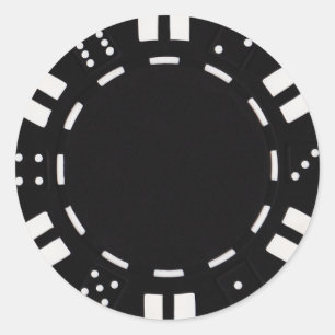 Poker-Chip-Aufkleber Runder Aufkleber