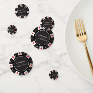 Poker Chip Casino Hochzeit Las Vegas Dekoration Konfetti