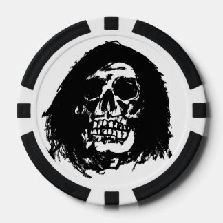 Poker-Chip des Grim-Sensenmanns (Wert "10") Pokerchips