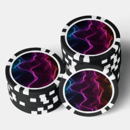 Poker-Chip-Design mit lebendigen Pokerchips