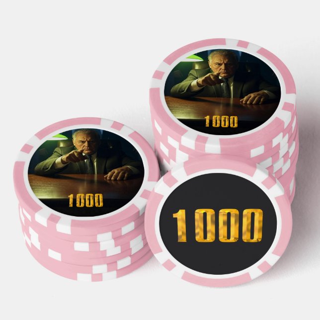 Poker-Chip für Boss 1000 Dollar Pokerchips (Stapel)