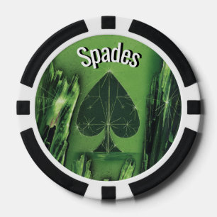 Poker-Chip für Schwarz und Grün Pokerchips