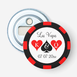Poker Chip Gastgeschenk Hochzeit Magnetflaschenöff Flaschenöffner