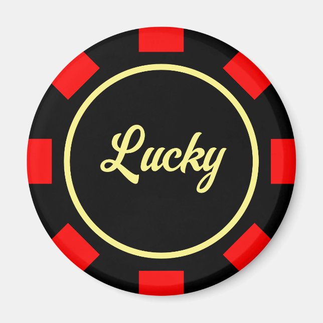 Poker-Chip-Kühlschrankmagnet Magnet (Vorne)