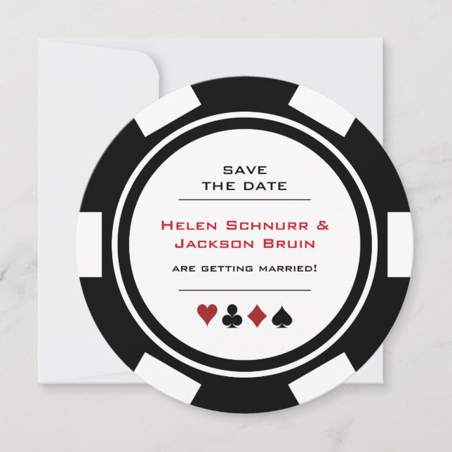 Poker Chip Las Vegas Casino Hochzeit Sichern Sie d (Vorderseite)