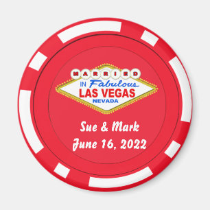 Poker Chip Magnet Heiratete in Las Vegas 2022