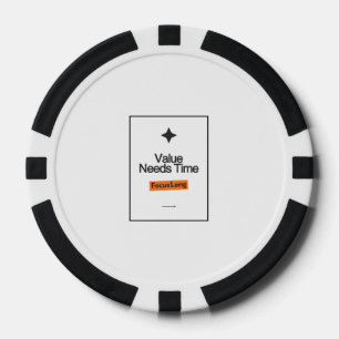 Poker-Chip-Set mit Langzeitfokus – Wert braucht Ze Pokerchips