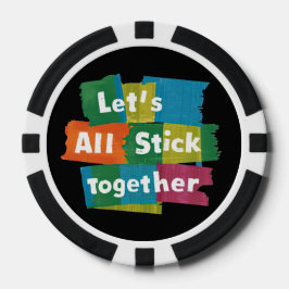 Poker-Chip zusammenkleben Pokerchips