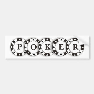 Poker-Chips Autoaufkleber