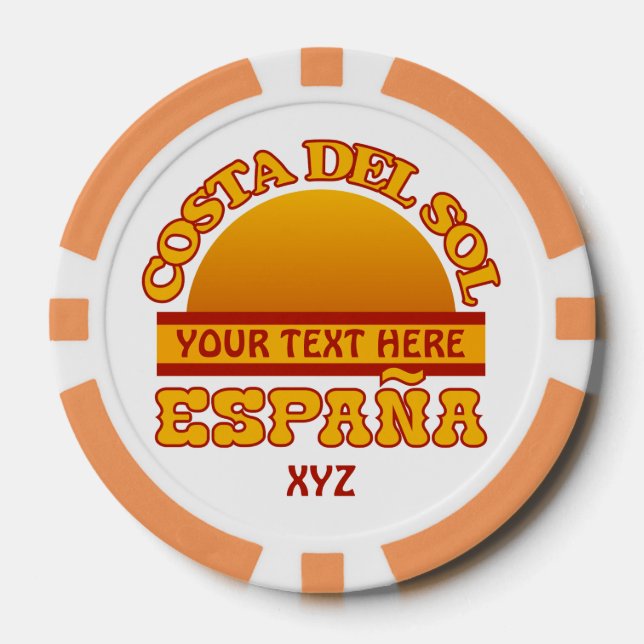 Poker-Chips der Costa Del Sol Pokerchips (Vorderseite)
