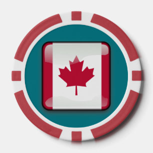 Poker-Chips für die Kennzeichnung mit kanadischer  Pokerchips