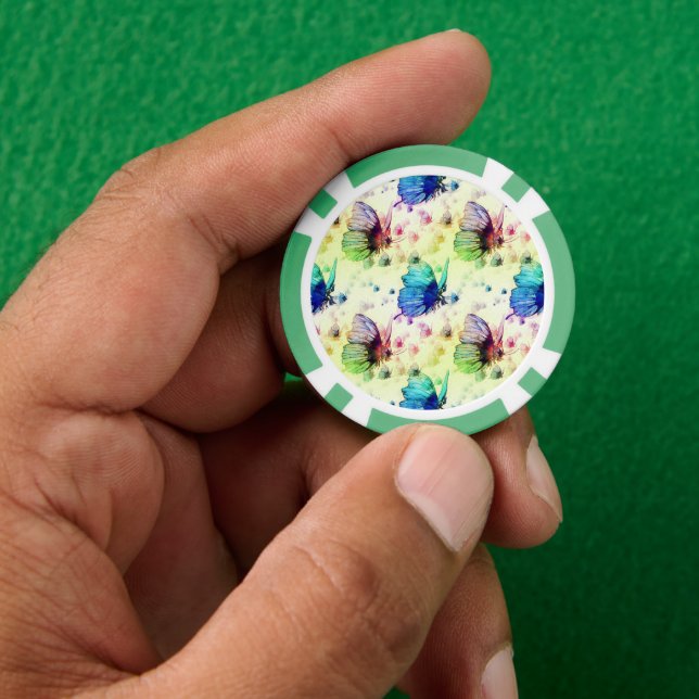 Poker-Chips für Wasserfarben Pokerchips (Hand)